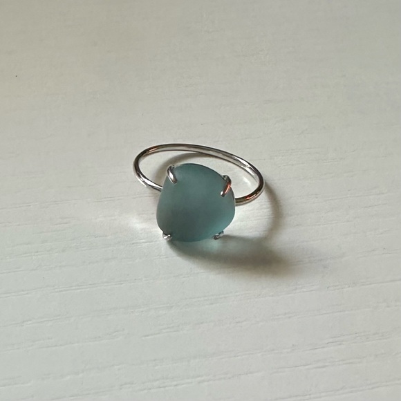 Pura Vida Del Mar Ring | Silver with Turquoise Color Stone | Size 9 - Picture 1 of 3
